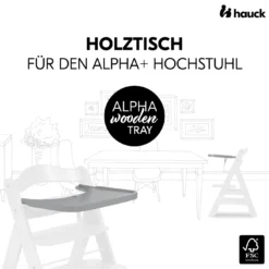 Alpha Wooden Tray Grey