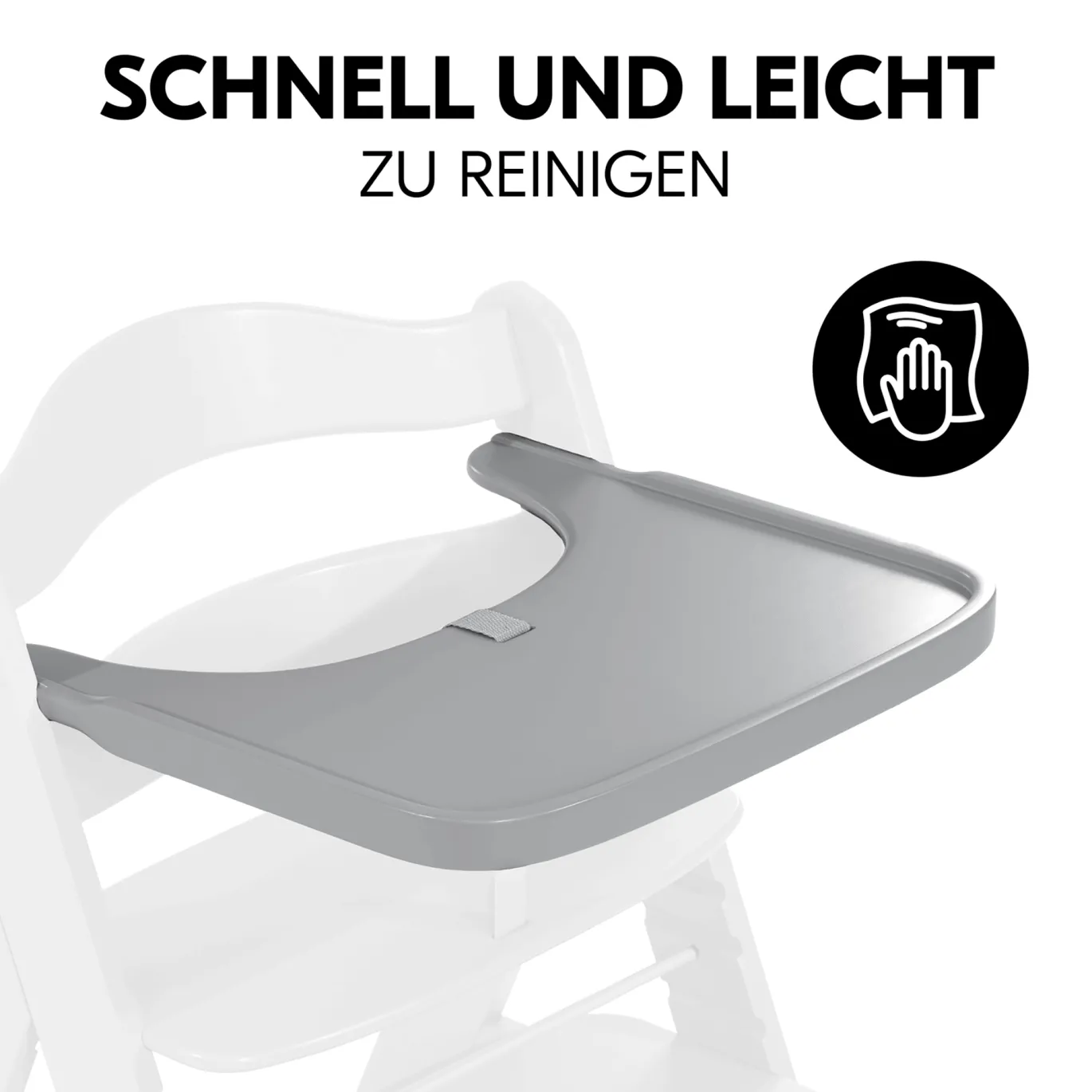 Alpha Wooden Tray Grey