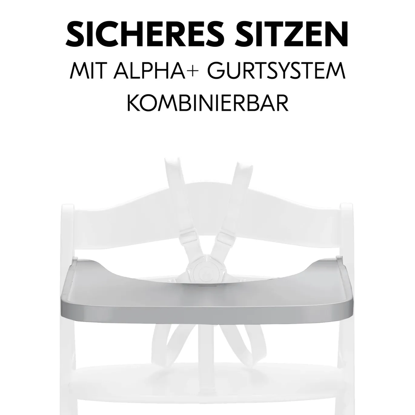 Alpha Wooden Tray Grey