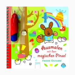 Ausmalen mit dem magischen Pinsel. Frohe Ostern!