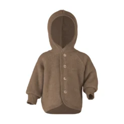 Baby Kapuzenjacke Walnuss Melange