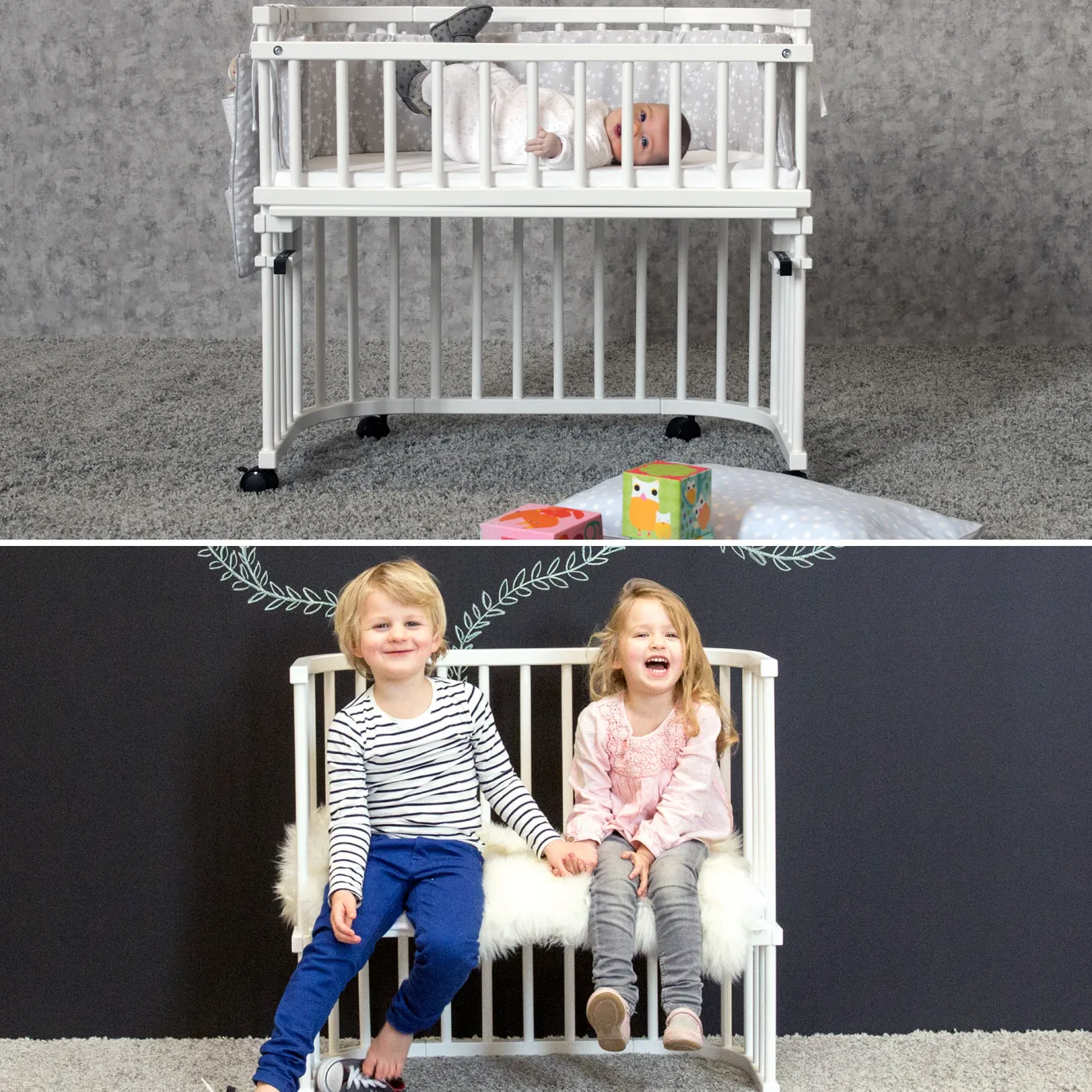 Babybay Boxspring Comfort Plus weiß lackiert