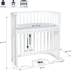 Babybay Boxspring Comfort Plus weiß lackiert