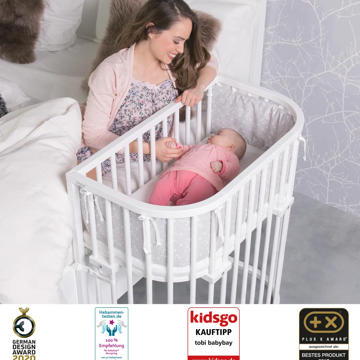 Babybay Boxspring Comfort Plus weiß lackiert