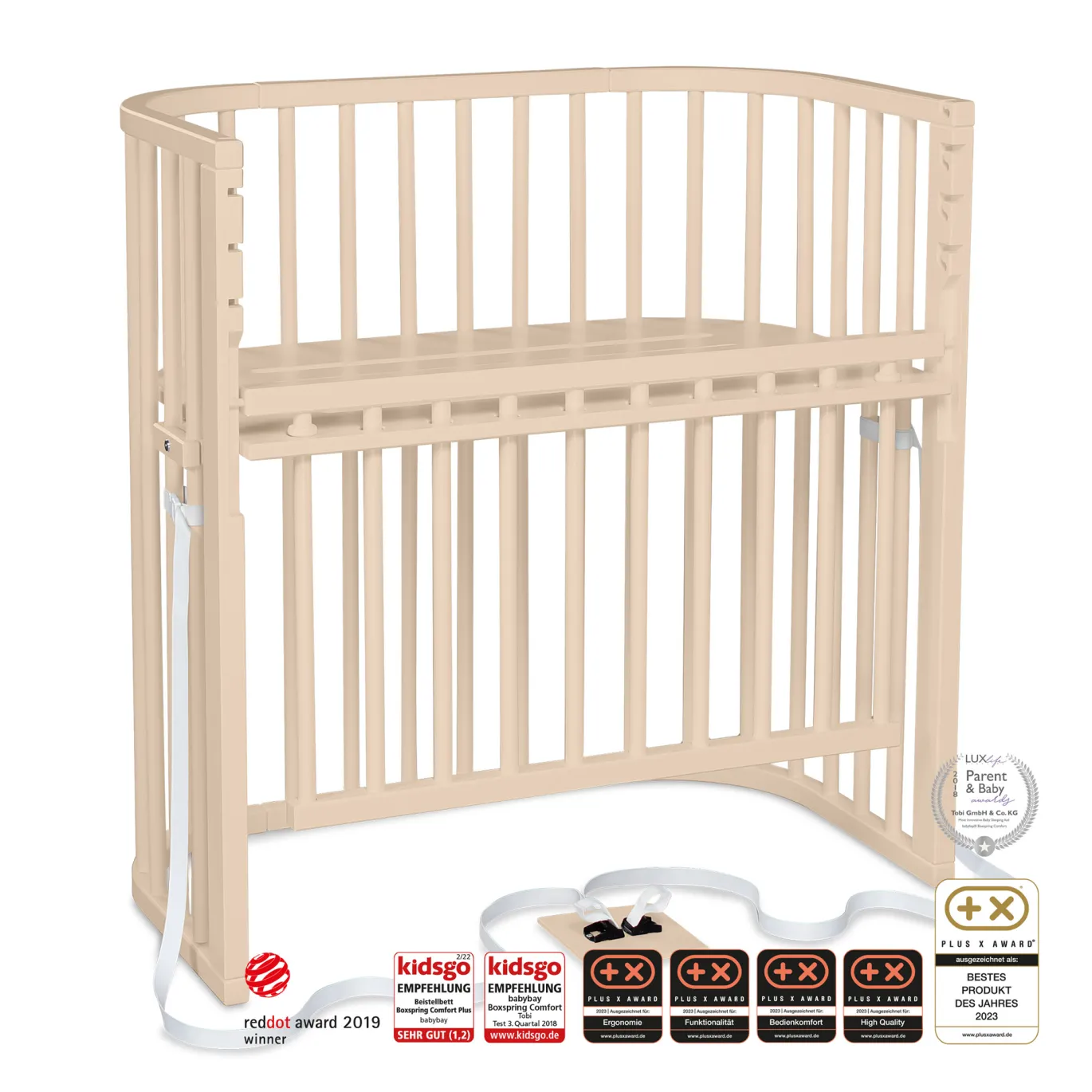 babybay Boxspring Comfort Plus beige lackiert