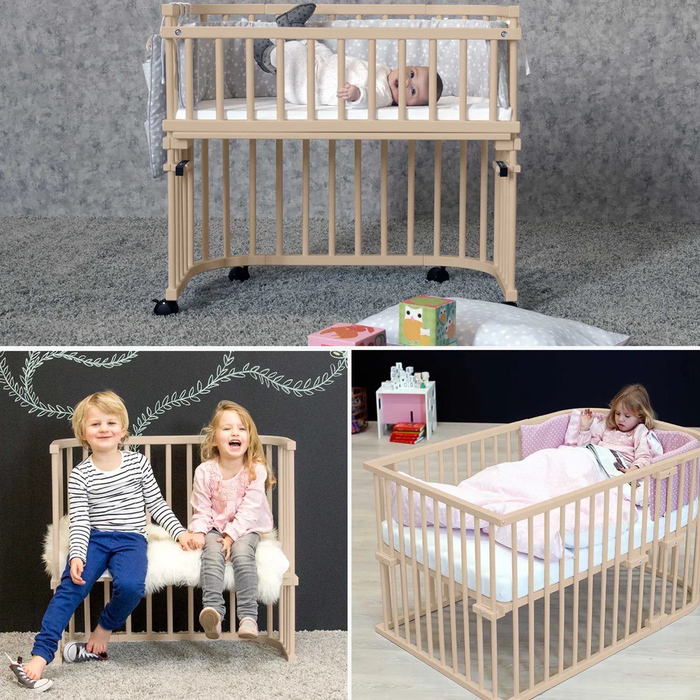babybay Boxspring Comfort Plus beige lackiert