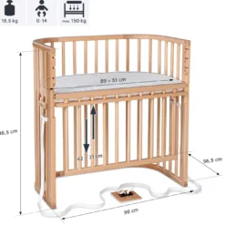 Babybay Boxspring Comfort Plus natur lackiert