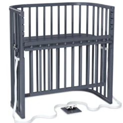 Babybay Boxspring Comfort Plus schiefergrau lackiert
