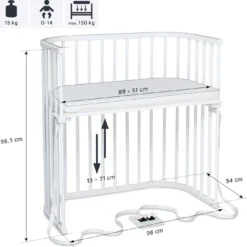 babybay Boxspring weiß lackiert