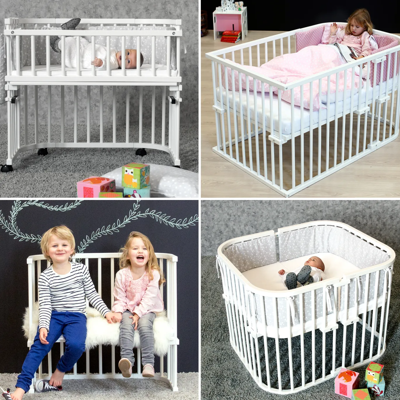 babybay Boxspring weiß lackiert