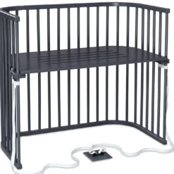 babybay Boxspring XXL schiefergrau lackiert