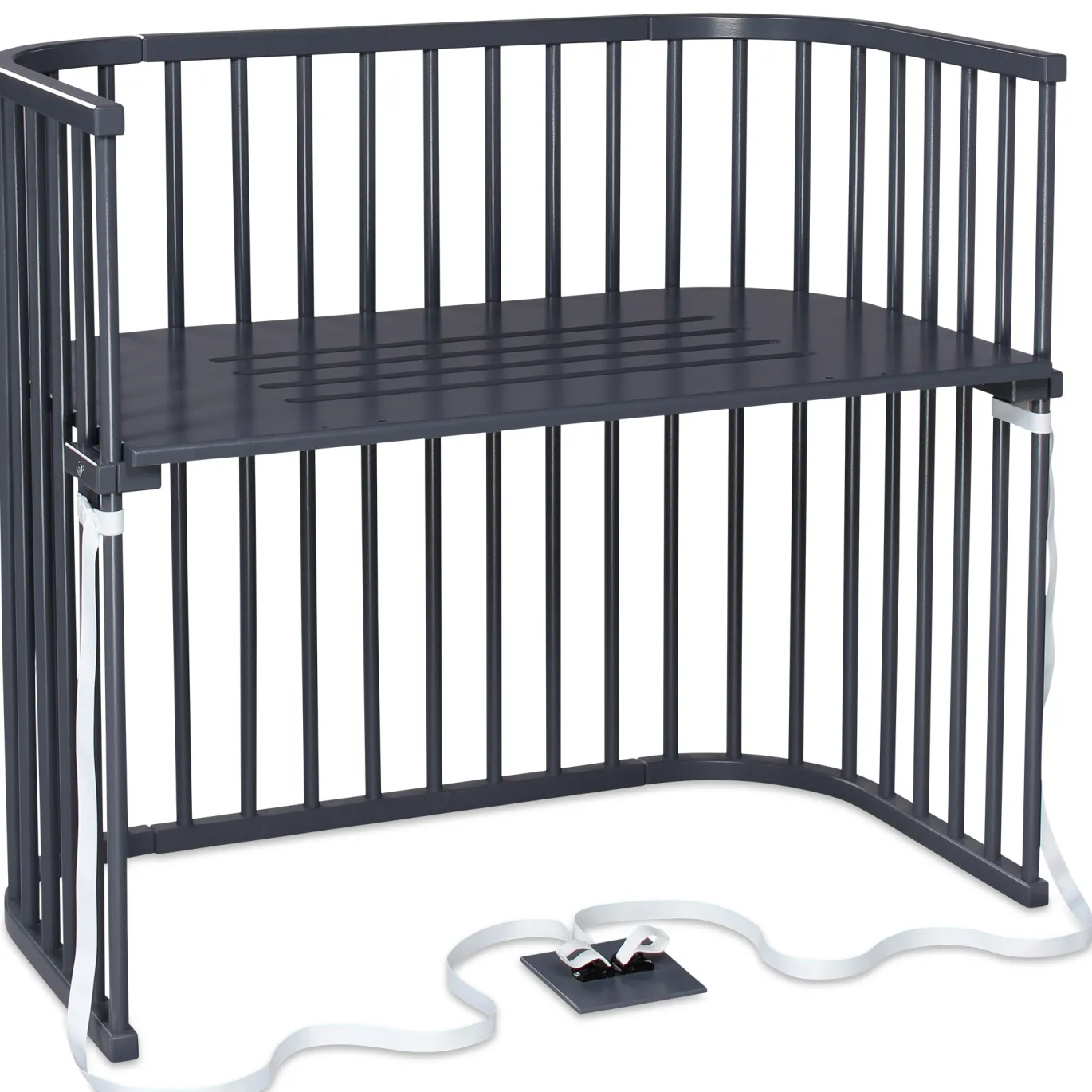 babybay Boxspring XXL schiefergrau lackiert