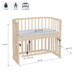 babybay Maxi Comfort Plus beige lackiert