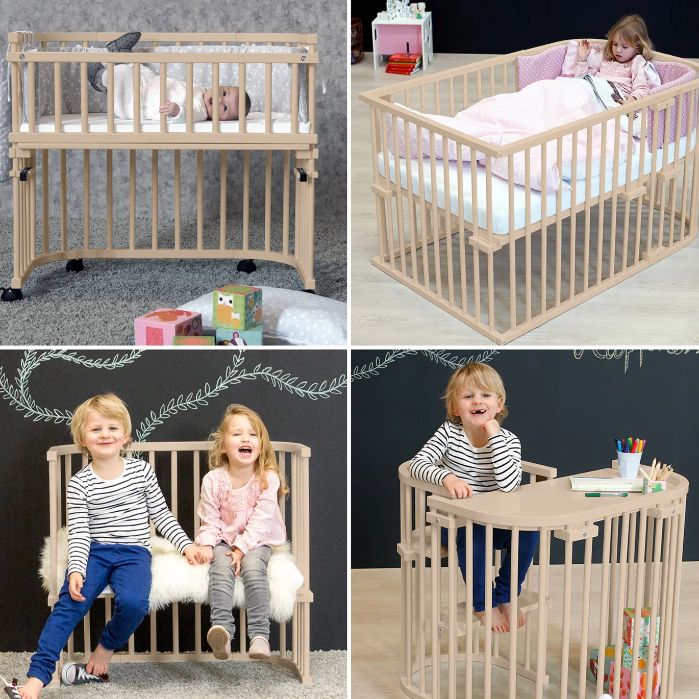 babybay Maxi Comfort Plus beige lackiert