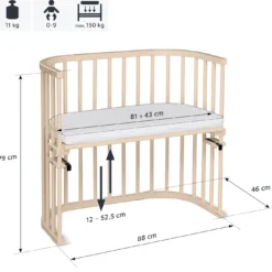 babybay Original beige lackiert