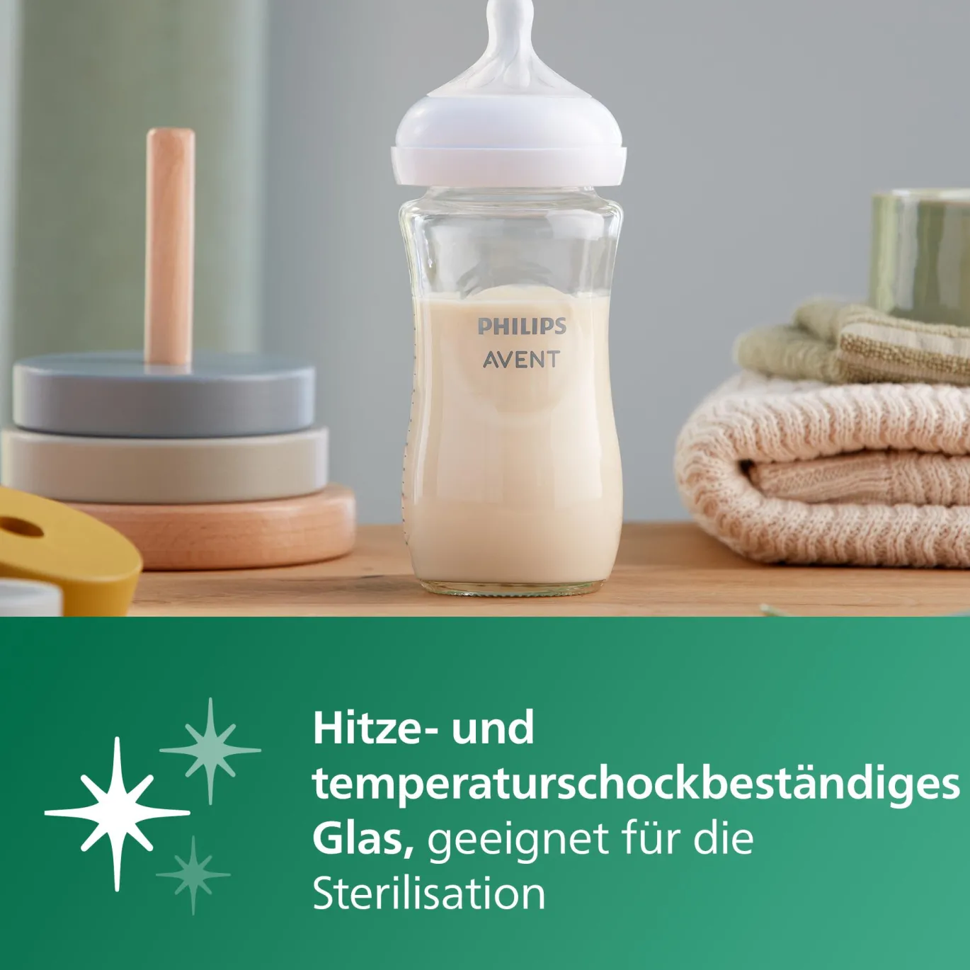 Babyflasche Glas Natural Response Gr.3 240ml SCY933/01