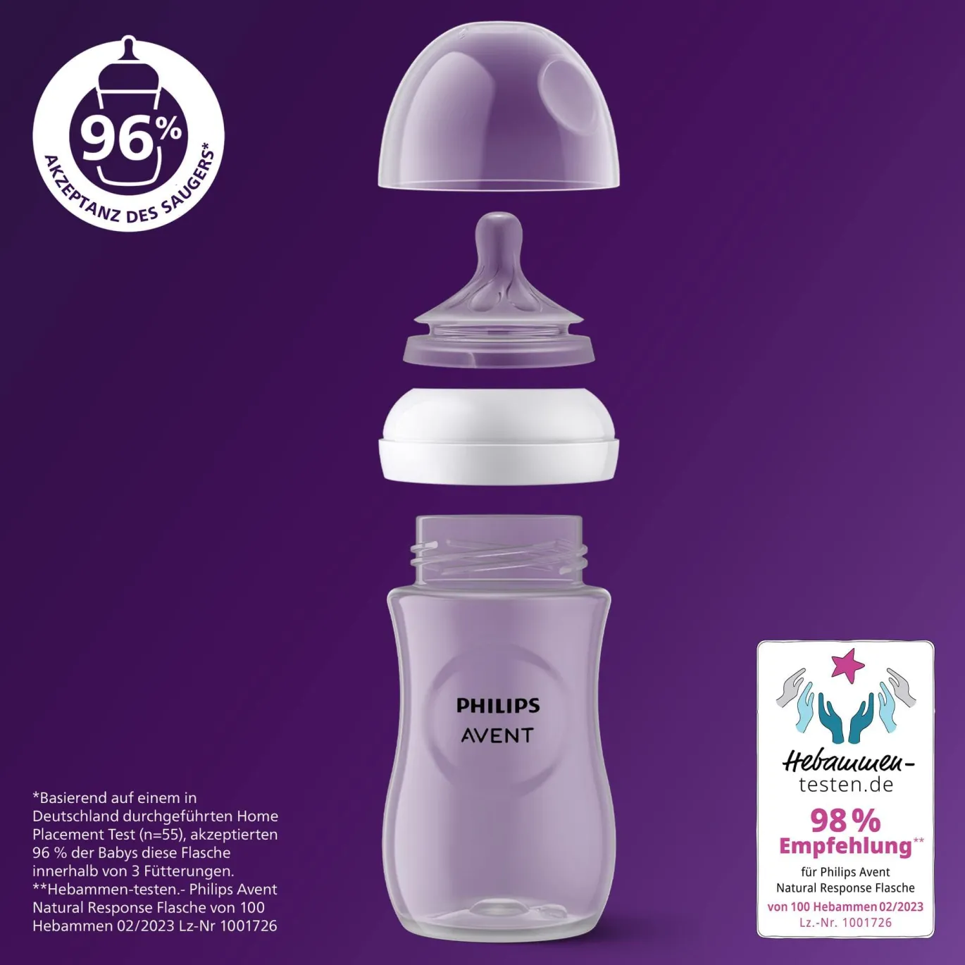 Babyflaschen Natural Response Gr.3 260ml SCY903/02