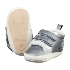 Babyschuhe aus Glitzer-Kunstleder