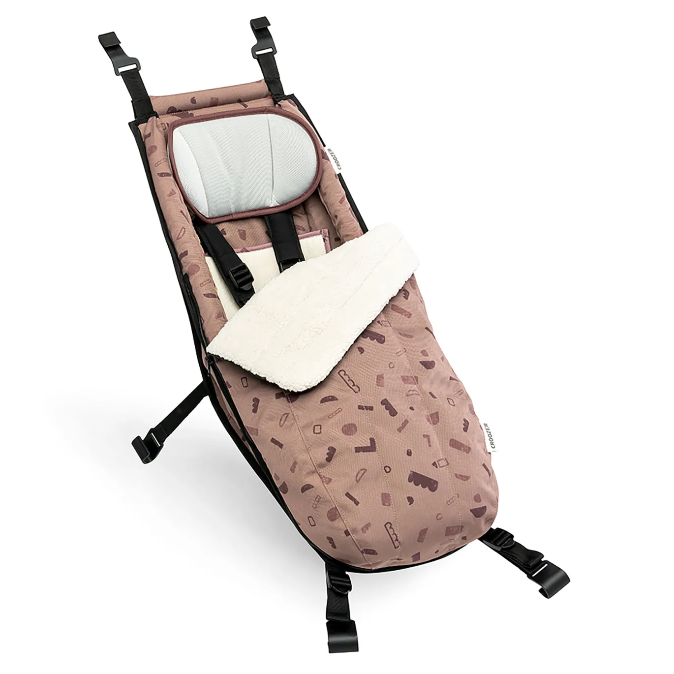 Babysitz Winter-Set Red Patterned