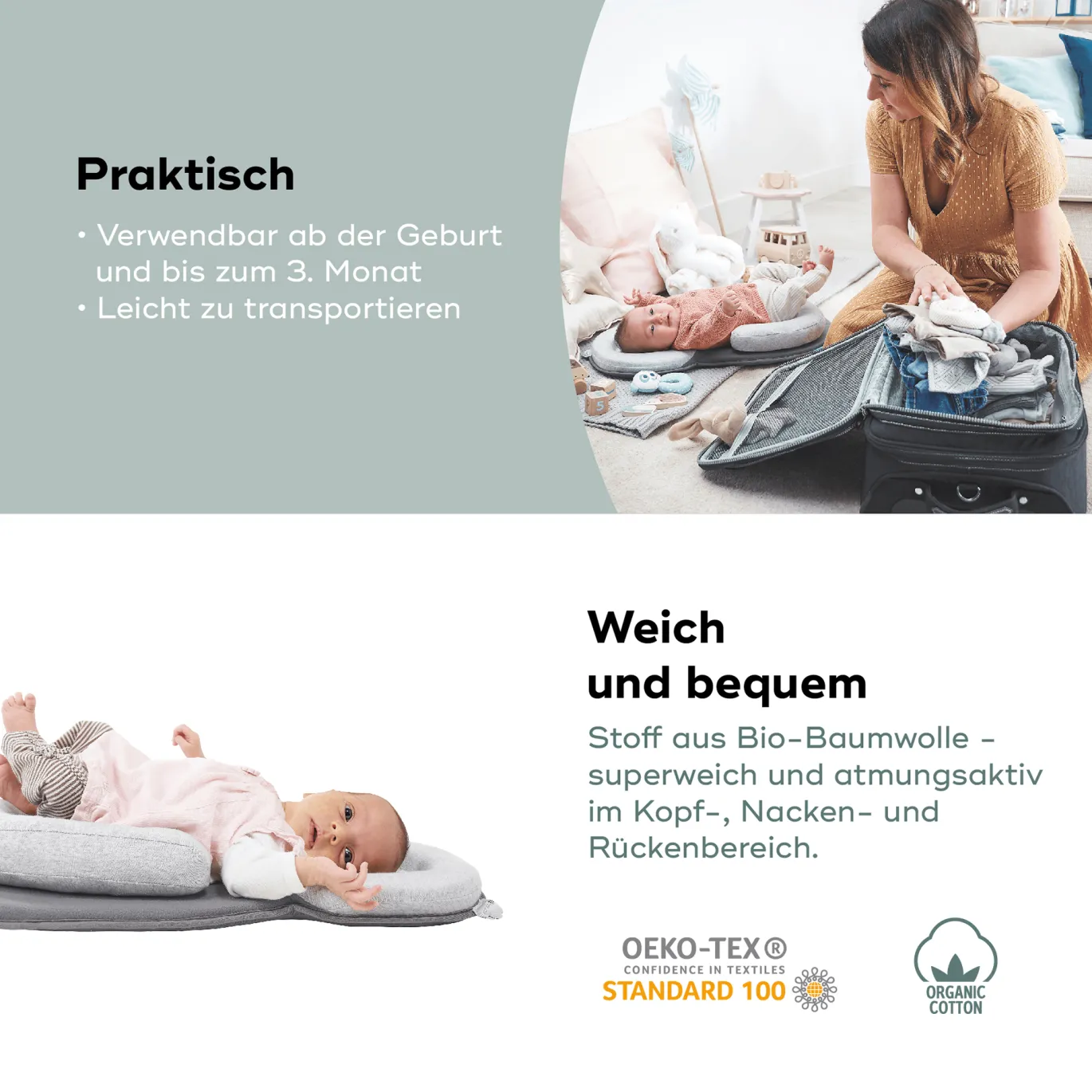 Babystütze Cosydream Smokey