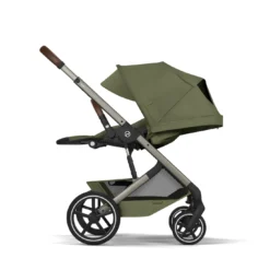 Balios S Lux & faltbare Wanne Moss Green mit Rahmen in Taupe 26