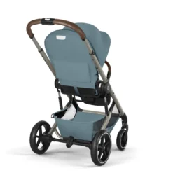 Balios S Lux & faltbare Wanne Stormy Blue mit Rahmen in Taupe 26