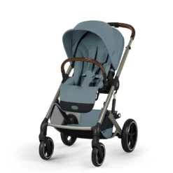 Balios S Lux & faltbare Wanne Stormy Blue mit Rahmen in Taupe 26