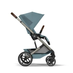 Balios S Lux & faltbare Wanne Stormy Blue mit Rahmen in Taupe 26