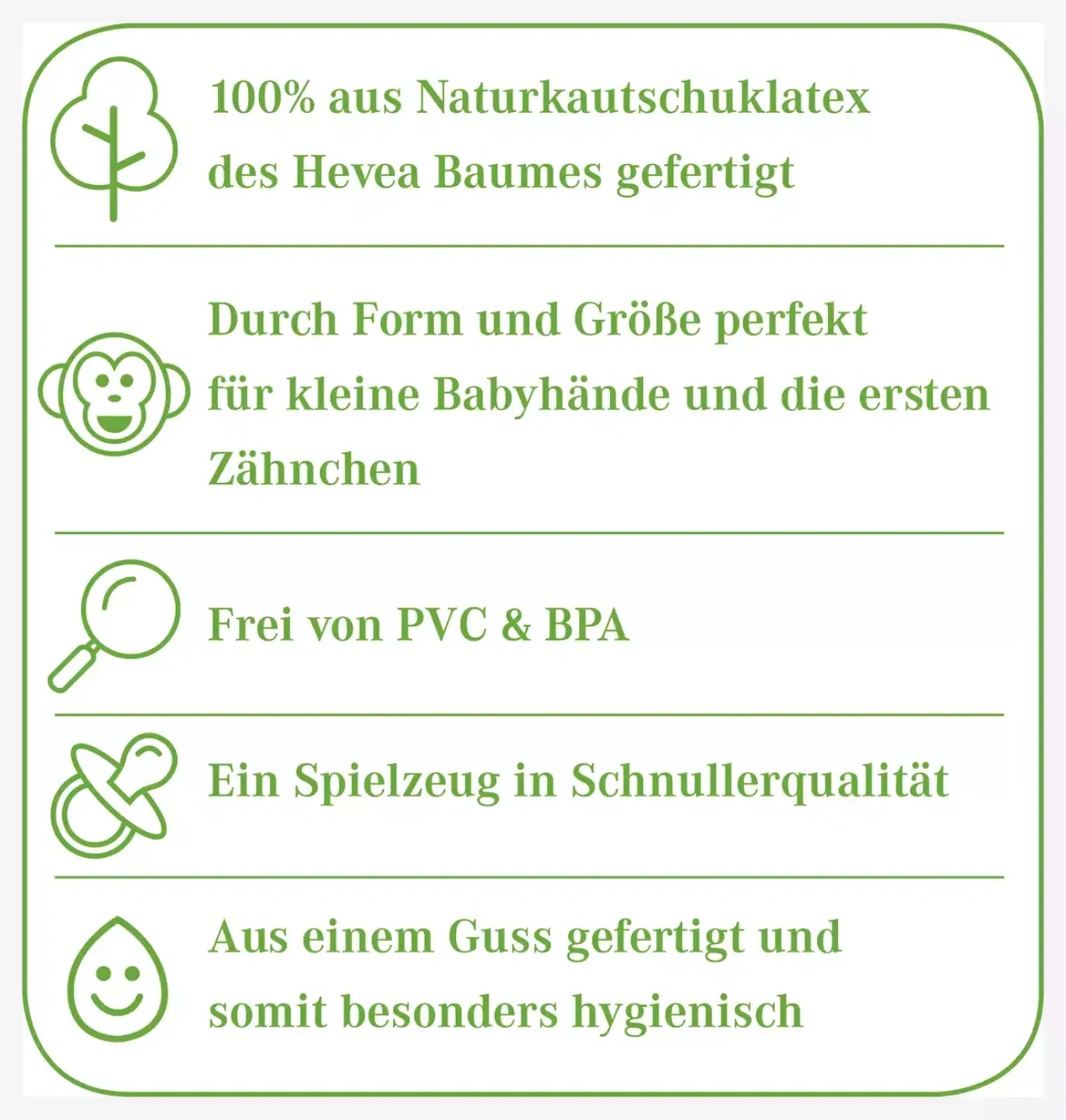 Beißring aus Naturkautschuk Flamingo Frieda