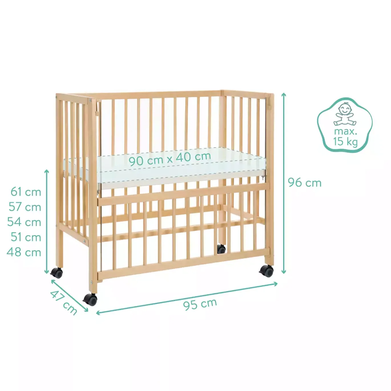 Beistellbett Cocon natur