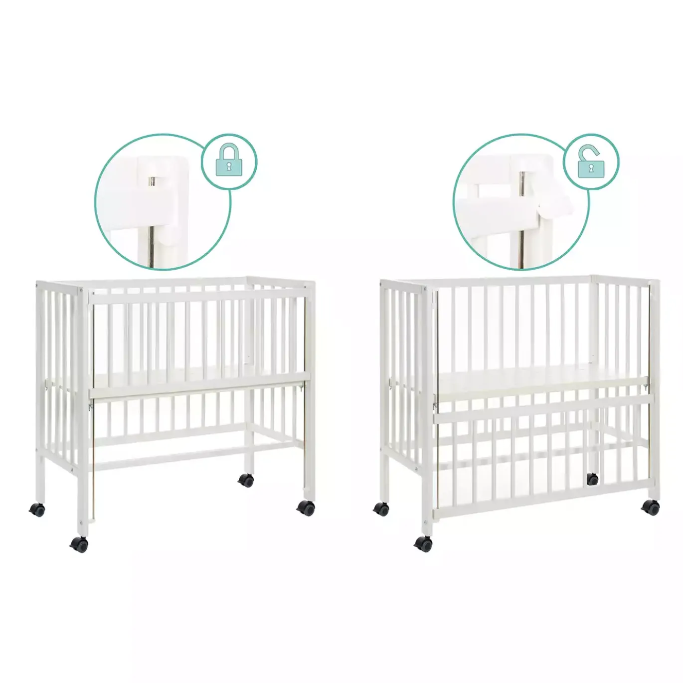 Beistellbett Cocon weiß