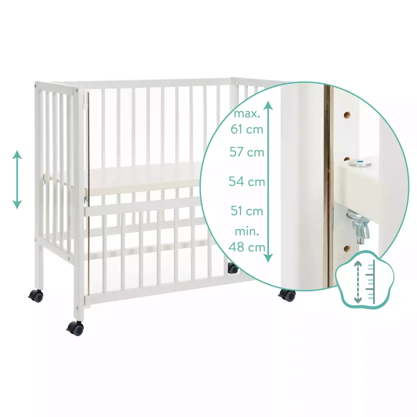 Beistellbett Cocon weiß