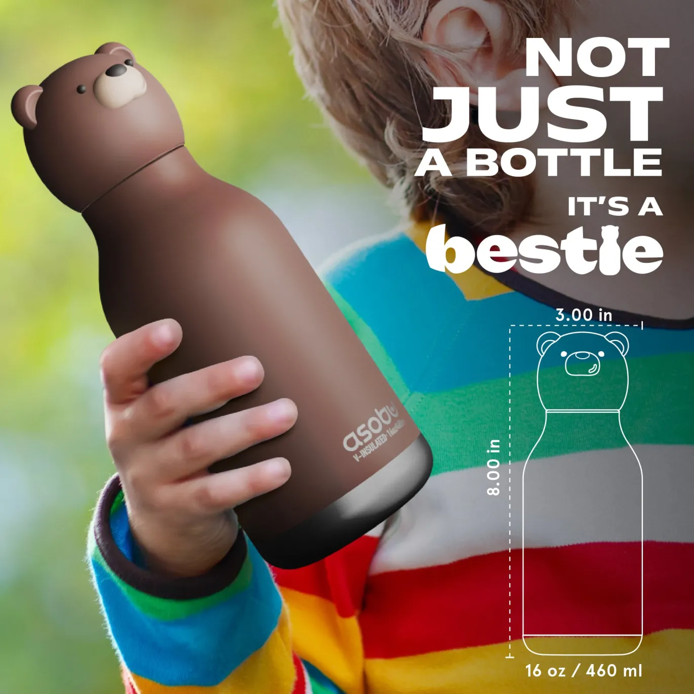 Bestie Trinkflasche Braunbär