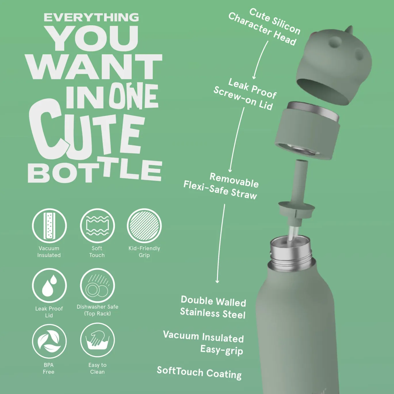 Bestie Trinkflasche Dino