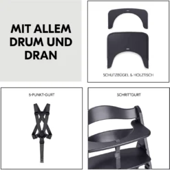 Beta+ Dark Grey mit Sitzauflage