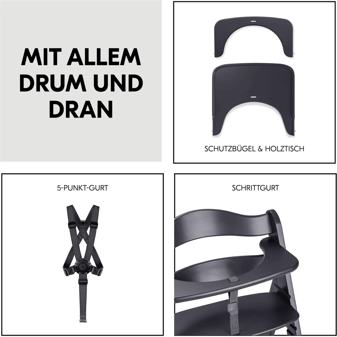 Beta+ Dark Grey mit Sitzauflage