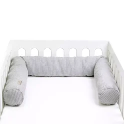 Bettschlange Waffelpiqué Light Grey