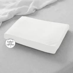 Bezug für das Kinderkopfkissen Bamboo Collection Wolkenweiß