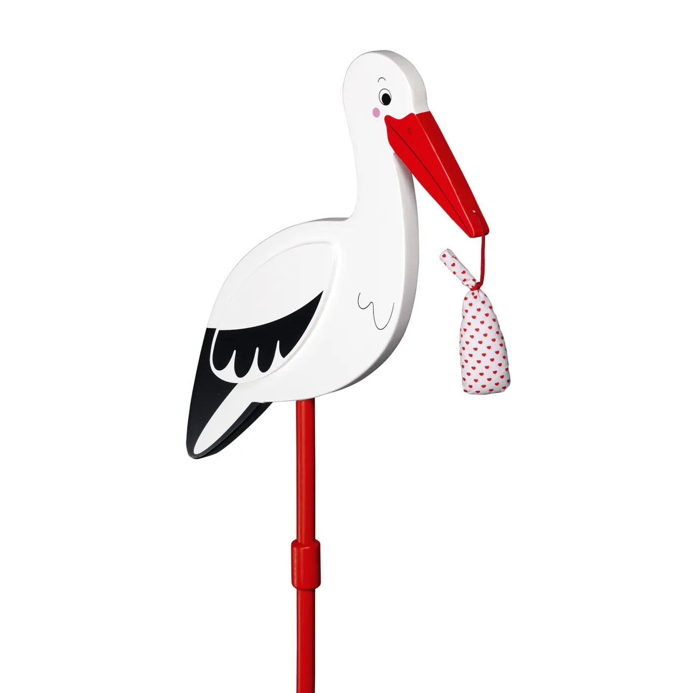 Blumenstecker Storch