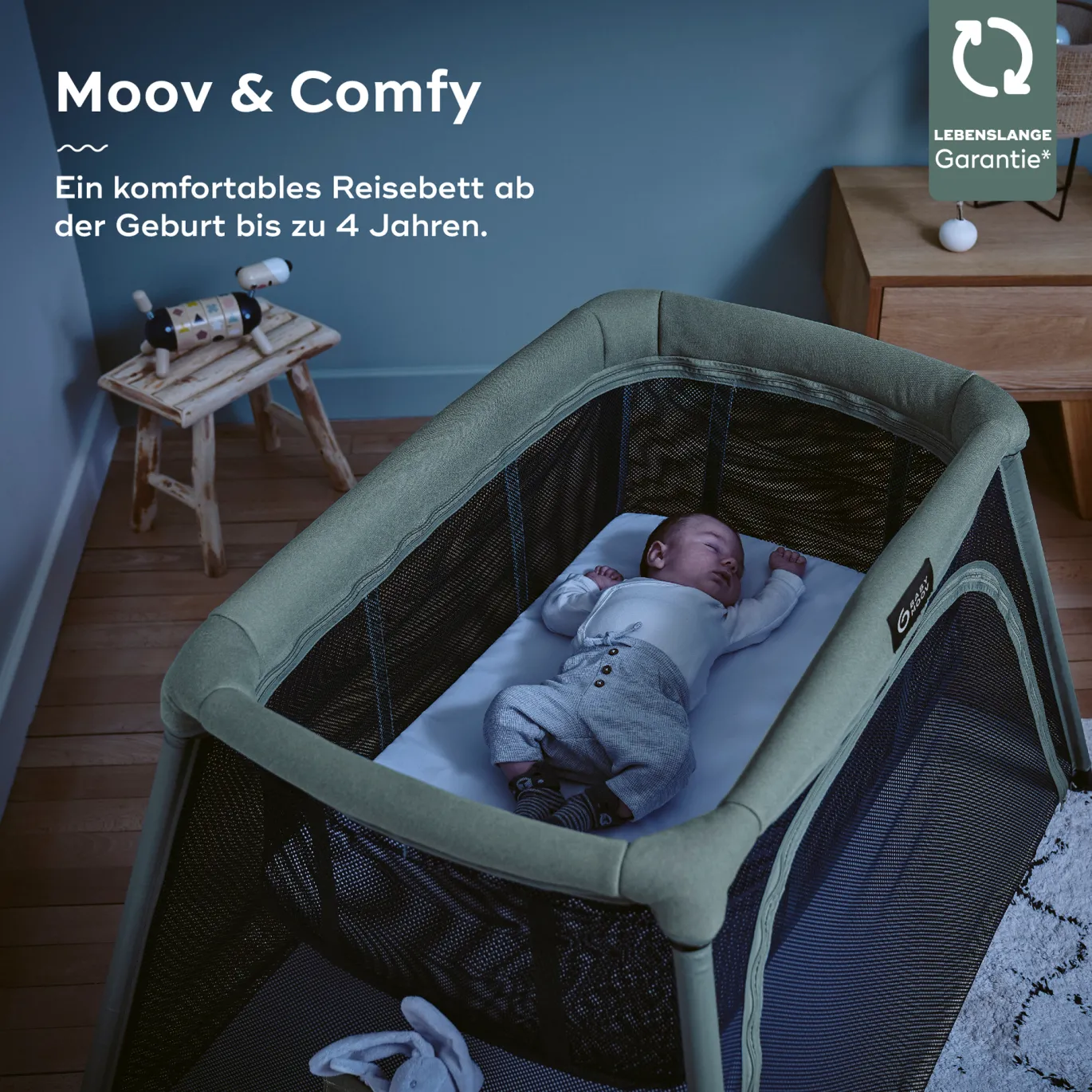 BM 3-in-1 Reisebett Moov & Comfy BabyMoov