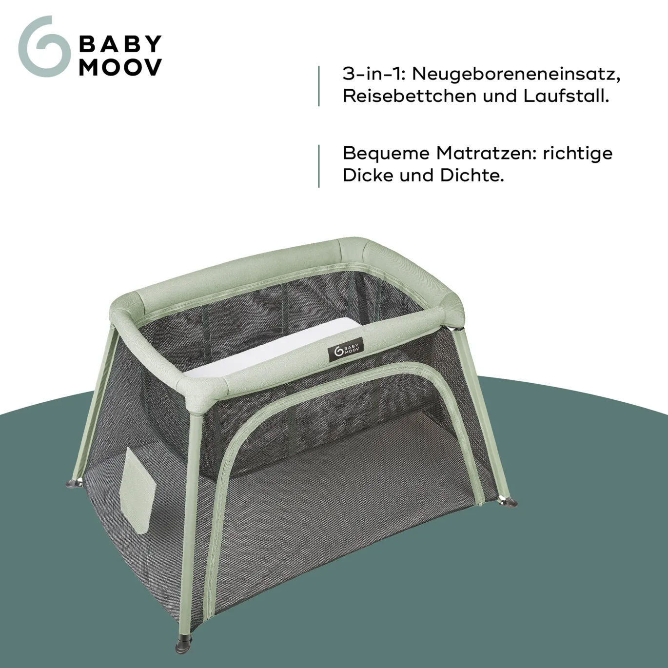 BM 3-in-1 Reisebett Moov & Comfy BabyMoov