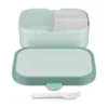 Campus Brotdose mit Bento-Einsatz und Gabel - Cool Mint