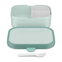Campus Brotdose mit Bento-Einsatz und Gabel - Cool Mint