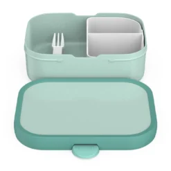 Campus Brotdose mit Bento-Einsatz und Gabel - Cool Mint