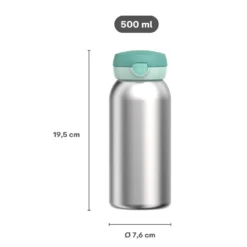 Campus Isolierflasche mit Klappdeckel 500 ml - Cool blue
