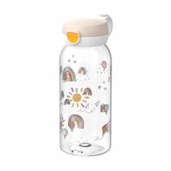 Campus Trinkflasche mit Klappdeckel 600 ml - Sunshine & Rainbow