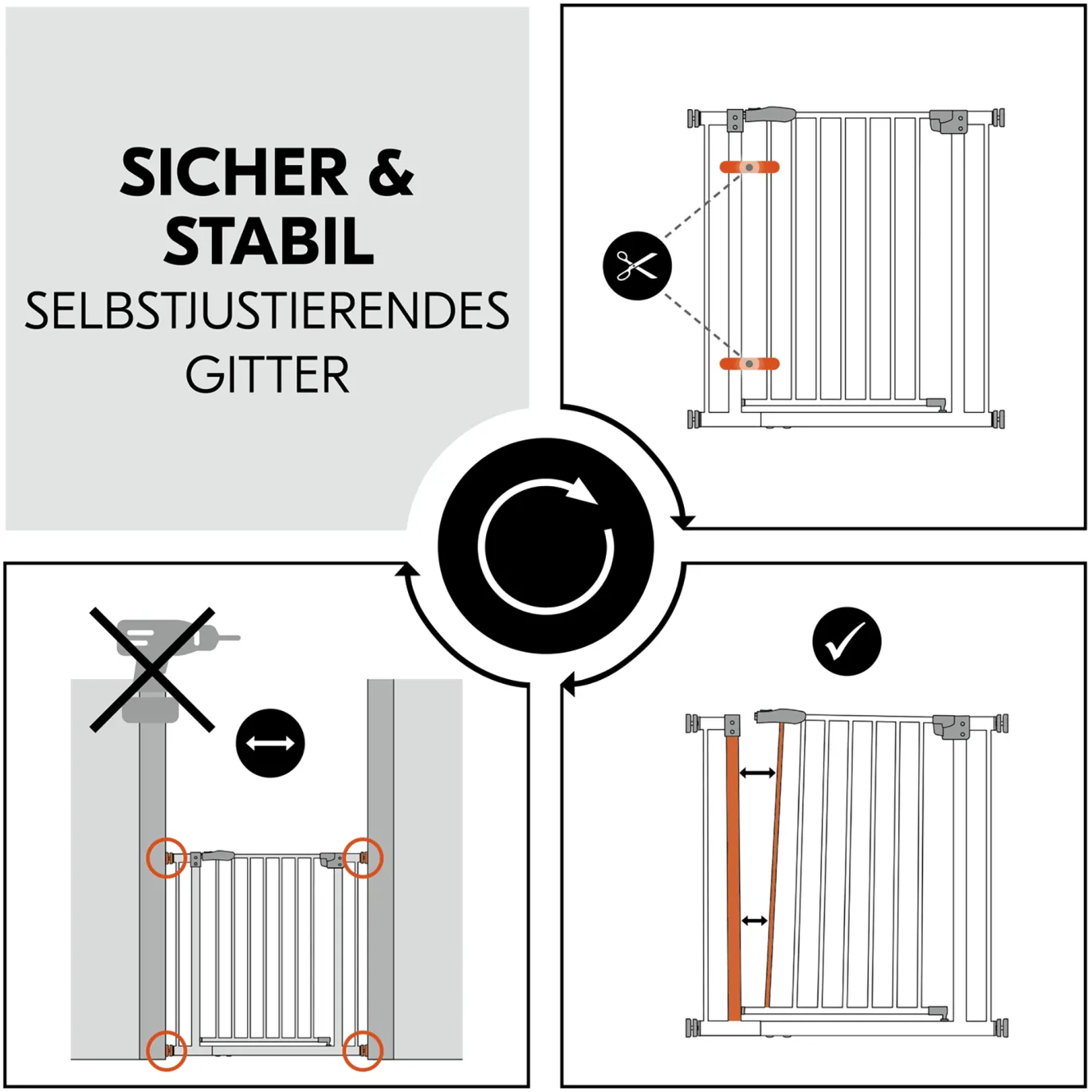 Clear Step Autoclose 2 Dark Grey 75-80 cm