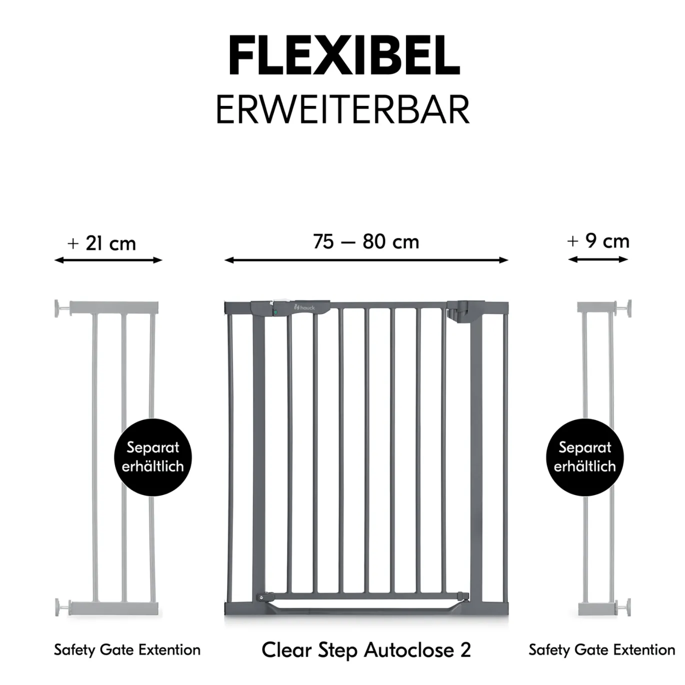 Clear Step Autoclose 2 Dark Grey 75-80 cm