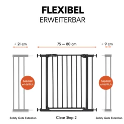 Clear Step 2 Black 75-80 cm