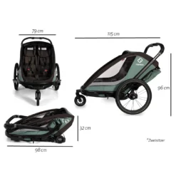 Cocoon Zweisitzer Green/Black
